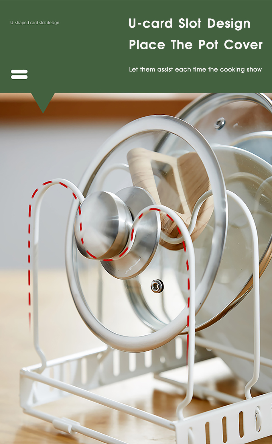 Organisateur de casseroles extensible, organisateur d'armoire de casseroles et poêles avec 4/7 compartiments réglables, organisateur d'armoire de cuisine