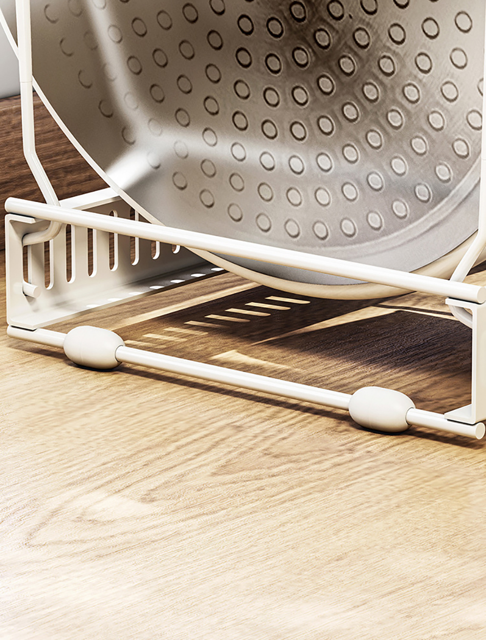 Organisateur de casseroles extensible, organisateur d'armoire de casseroles et poêles avec 4/7 compartiments réglables, organisateur d'armoire de cuisine