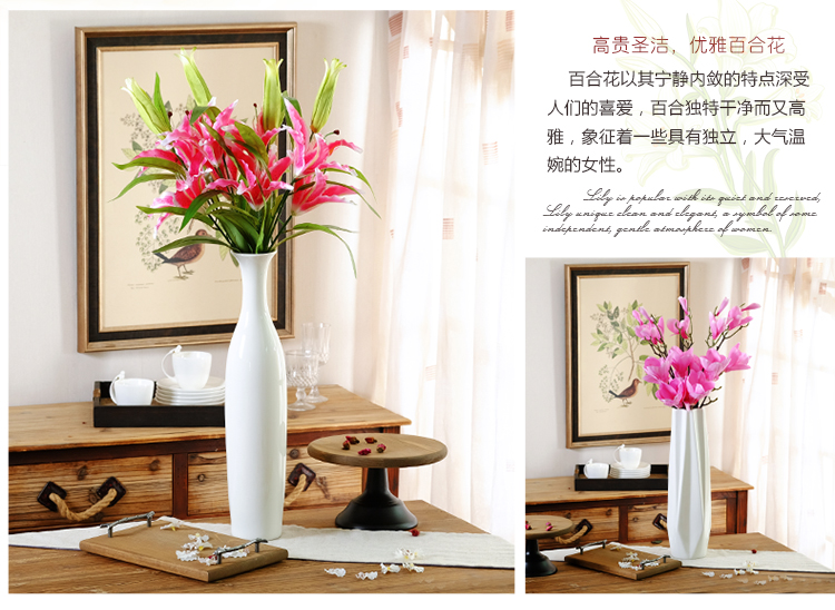 Grand Vase minimaliste en céramique, Design d'intérieur décoratif, Pots de fleurs pour plantes, ornements pour la maison