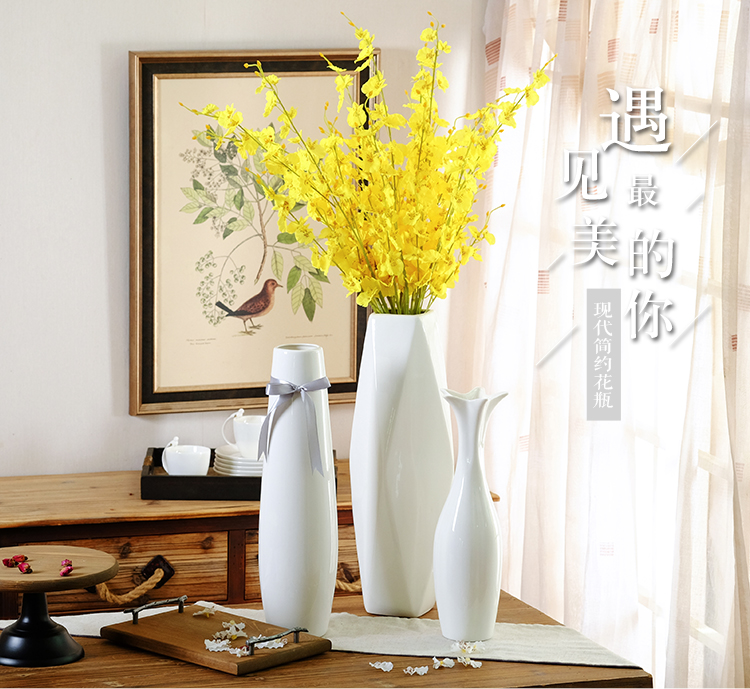 Grand Vase minimaliste en céramique, Design d'intérieur décoratif, Pots de fleurs pour plantes, ornements pour la maison