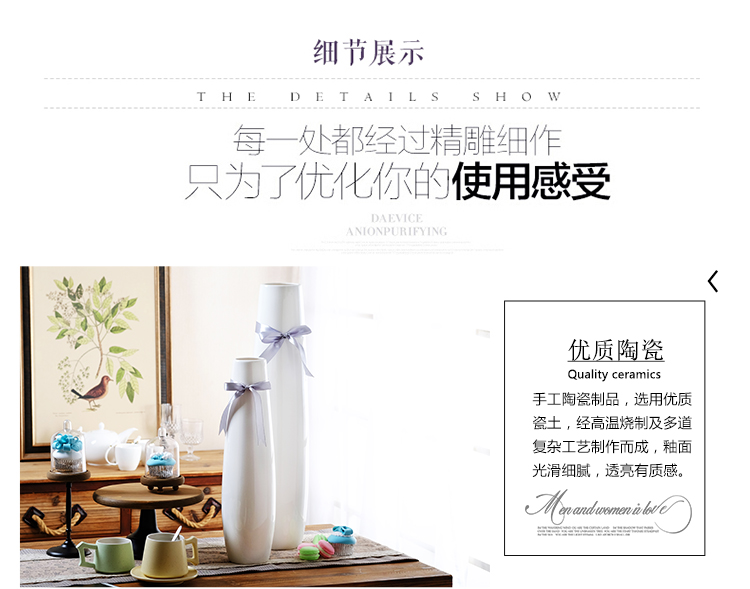 Grand Vase minimaliste en céramique, Design d'intérieur décoratif, Pots de fleurs pour plantes, ornements pour la maison