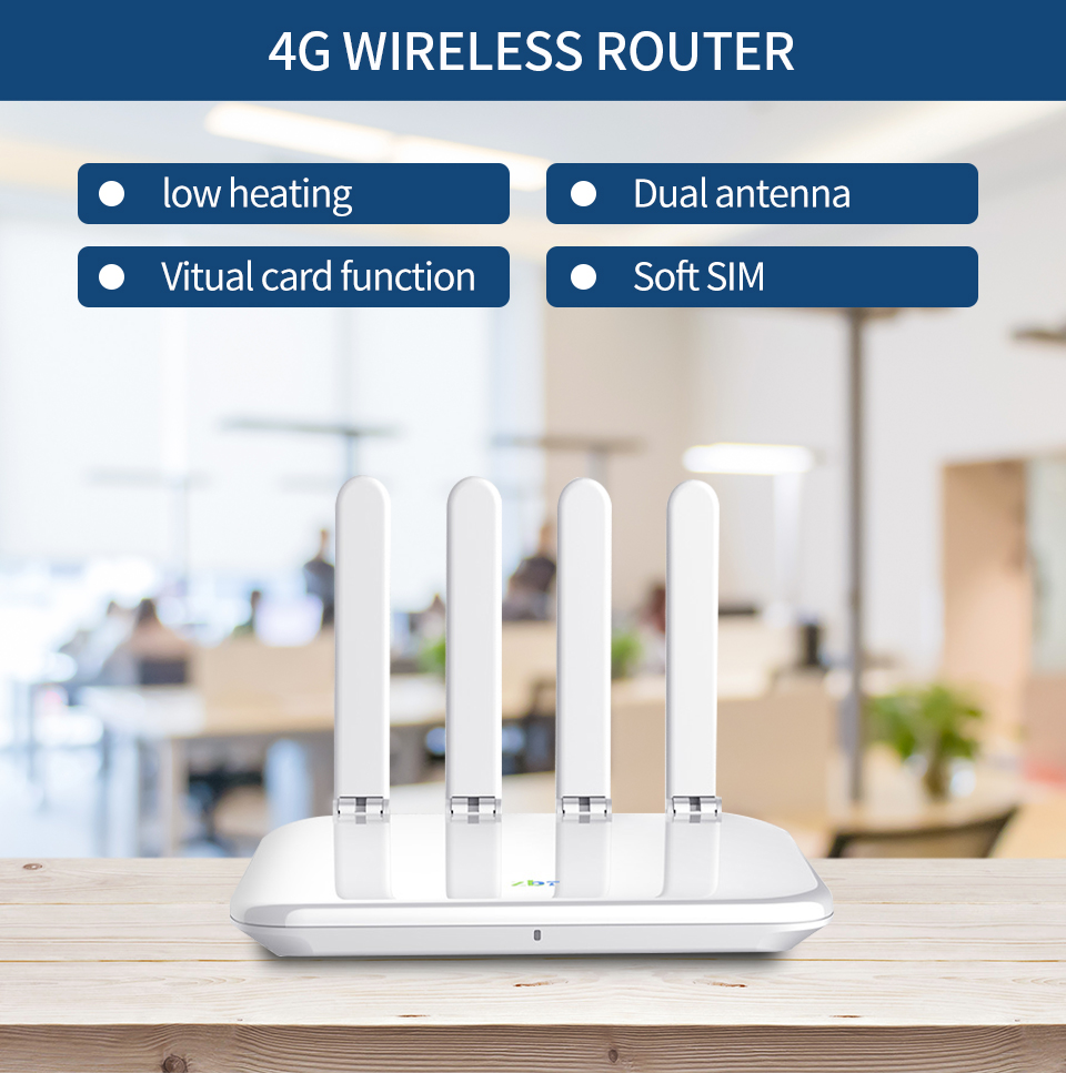 Wiflyer – routeur WiFi 4G WE2805 CAT4 300Mbps, pour la maison, carte SIM, antenne 4x5dbi, WAN LAN 300M Ethernet EC200TEUHA Modem 32 utilisateurs Wiflyer – routeur WiFi 4G WE2805 CAT4 300Mbps, pour la maison, carte SIM, antenne 4x5dbi, WAN LAN 300M Ethernet EC200TEUHA Modem 32 utilisateurs