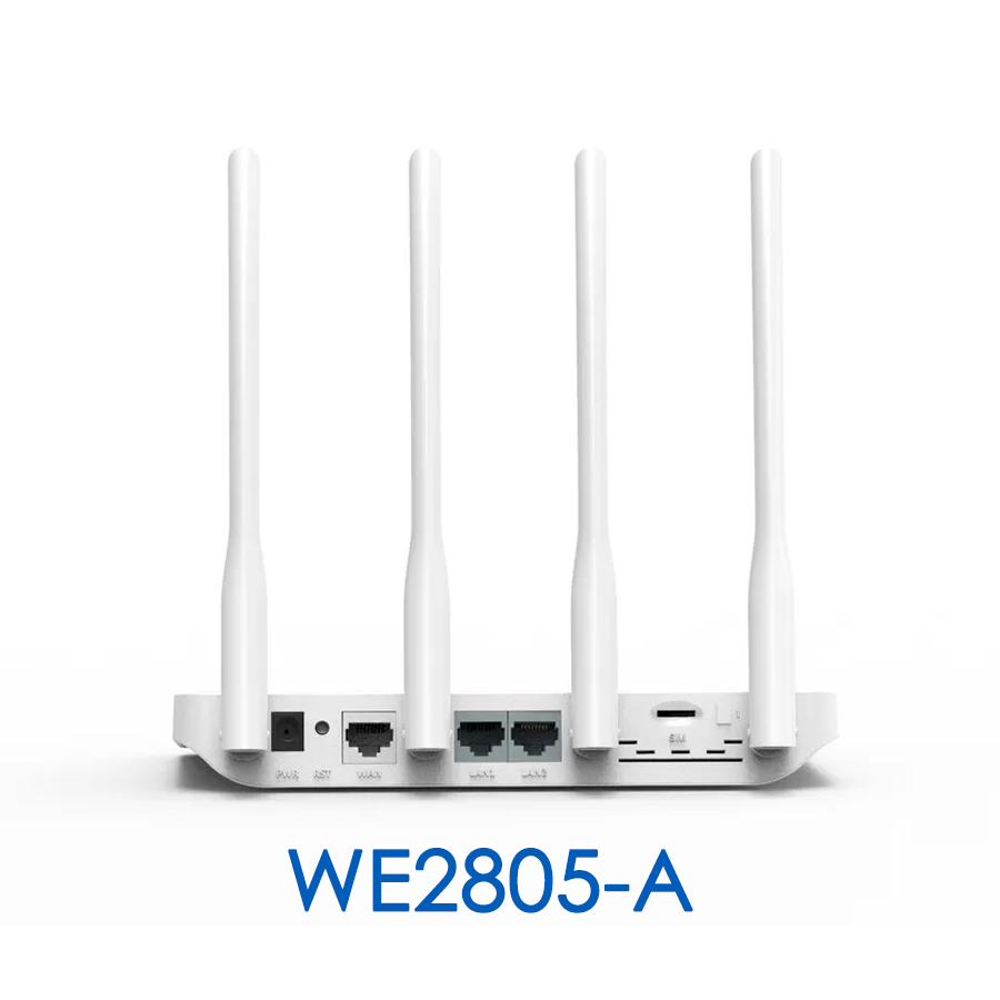 Wiflyer – routeur WiFi 4G WE2805 CAT4 300Mbps, pour la maison, carte SIM, antenne 4x5dbi, WAN LAN 300M Ethernet EC200TEUHA Modem 32 utilisateurs Wiflyer – routeur WiFi 4G WE2805 CAT4 300Mbps, pour la maison, carte SIM, antenne 4x5dbi, WAN LAN 300M Ethernet EC200TEUHA Modem 32 utilisateurs