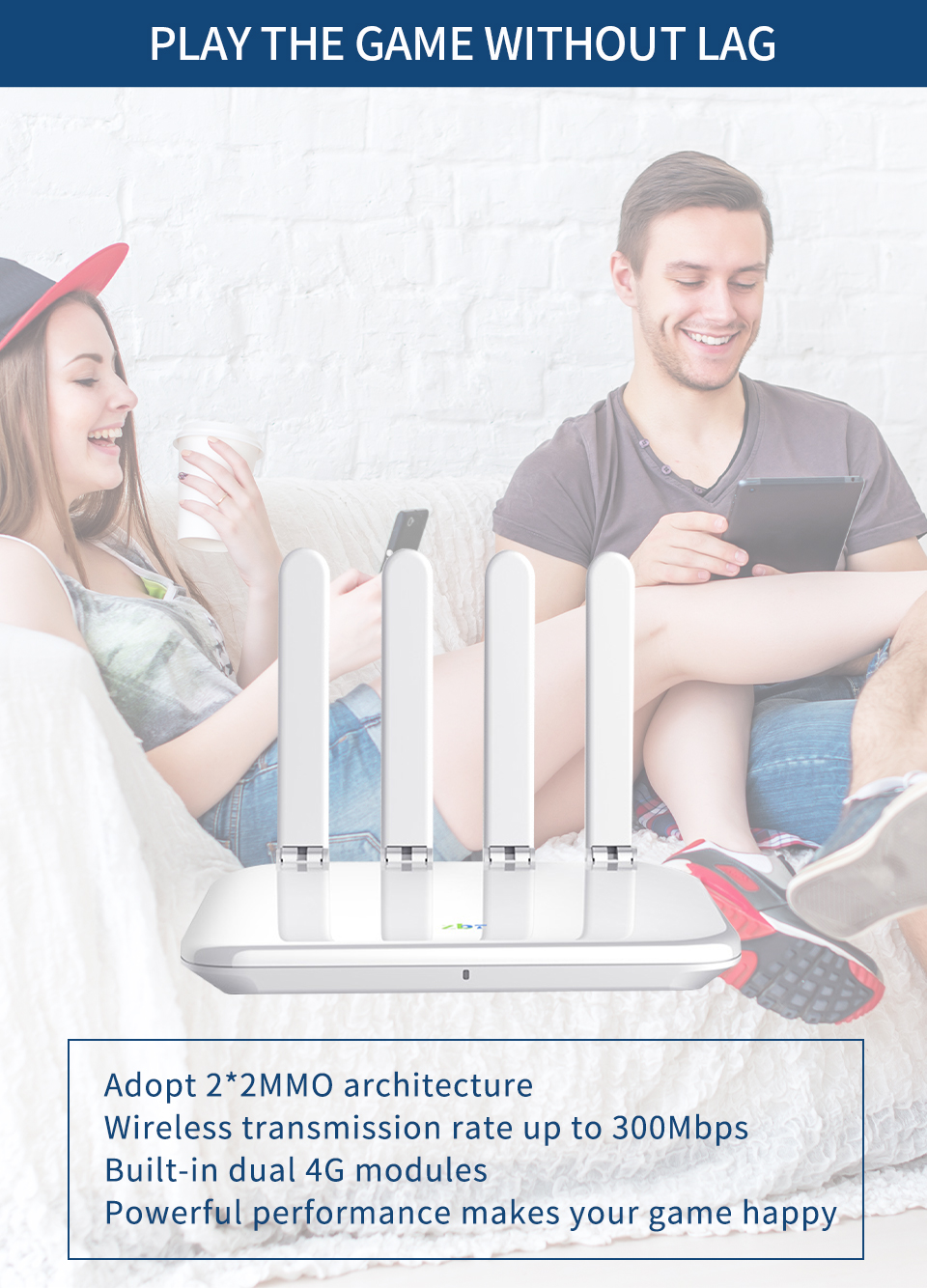 Wiflyer – routeur WiFi 4G WE2805 CAT4 300Mbps, pour la maison, carte SIM, antenne 4x5dbi, WAN LAN 300M Ethernet EC200TEUHA Modem 32 utilisateurs Wiflyer – routeur WiFi 4G WE2805 CAT4 300Mbps, pour la maison, carte SIM, antenne 4x5dbi, WAN LAN 300M Ethernet EC200TEUHA Modem 32 utilisateurs