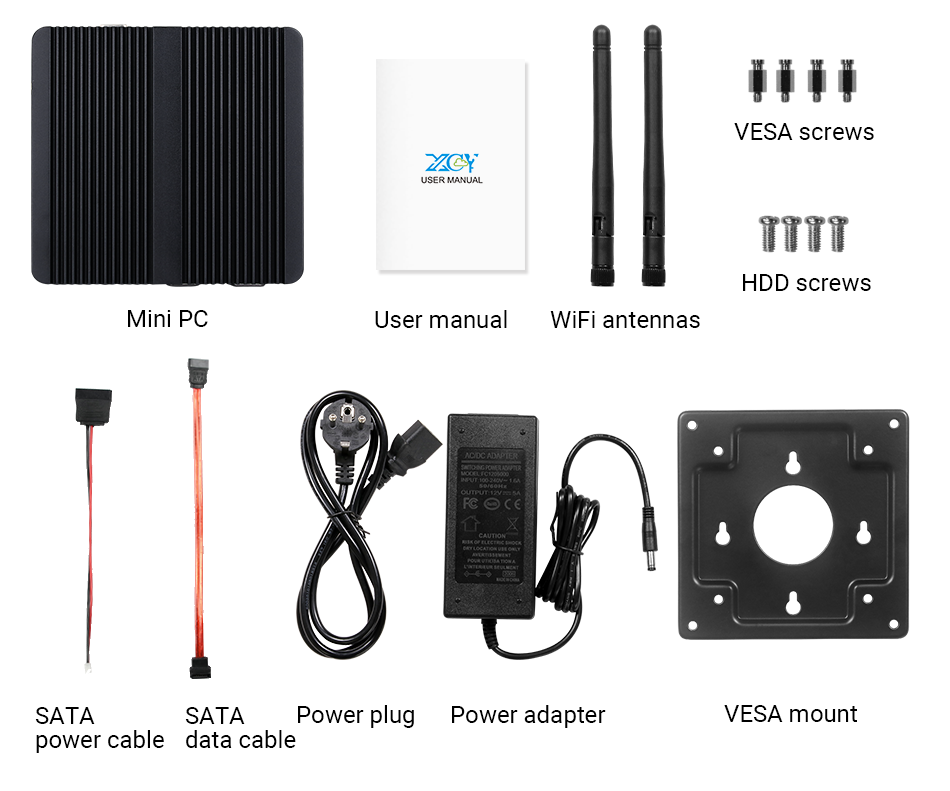 XCY – Mini PC Intel Celeron