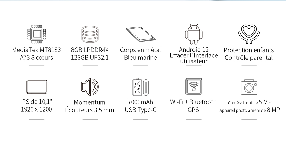 Teclast – tablette Android 12