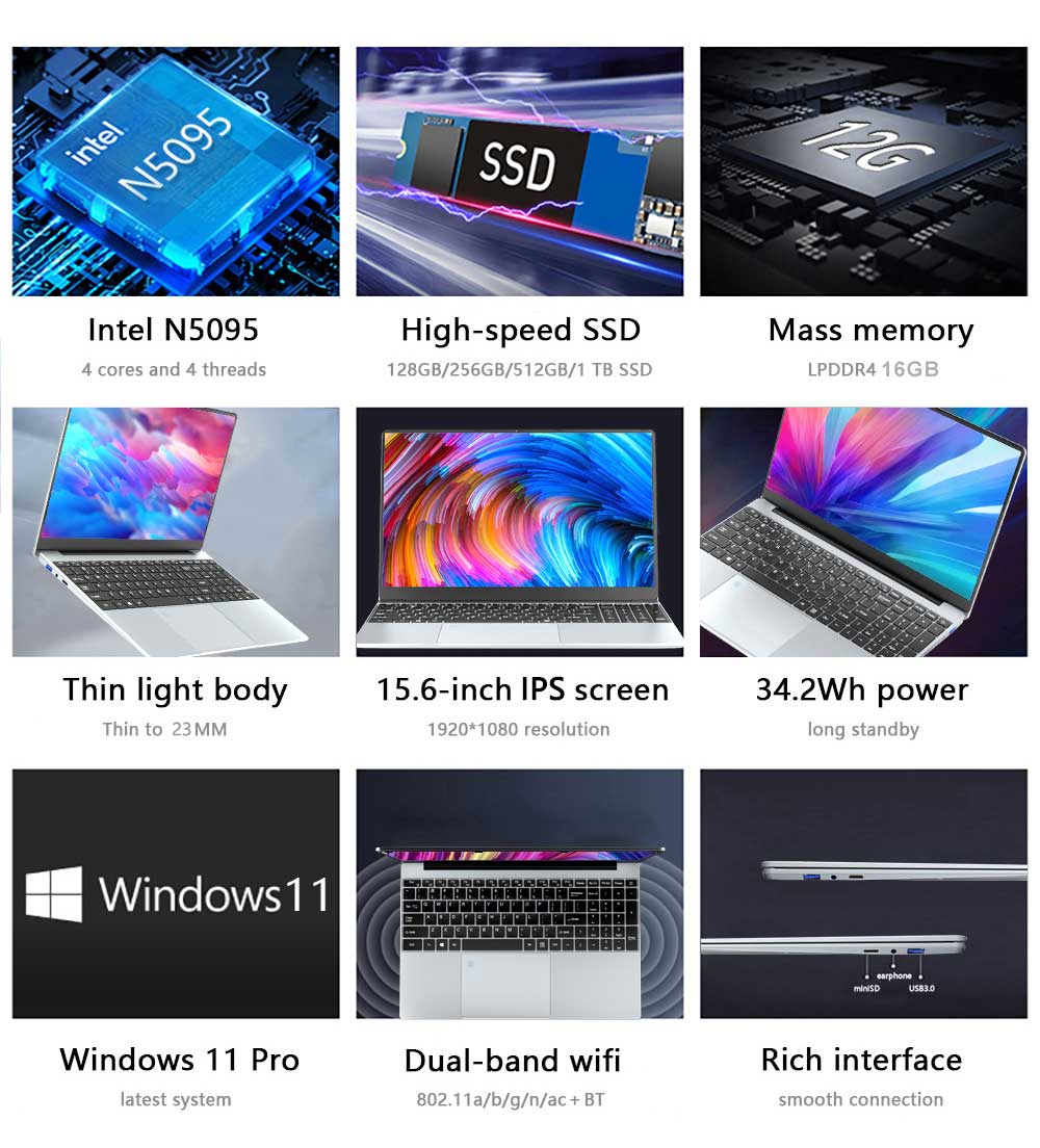 Pc portable avec écran de 15.6 pouces Pc portable avec écran de 15.6 pouces