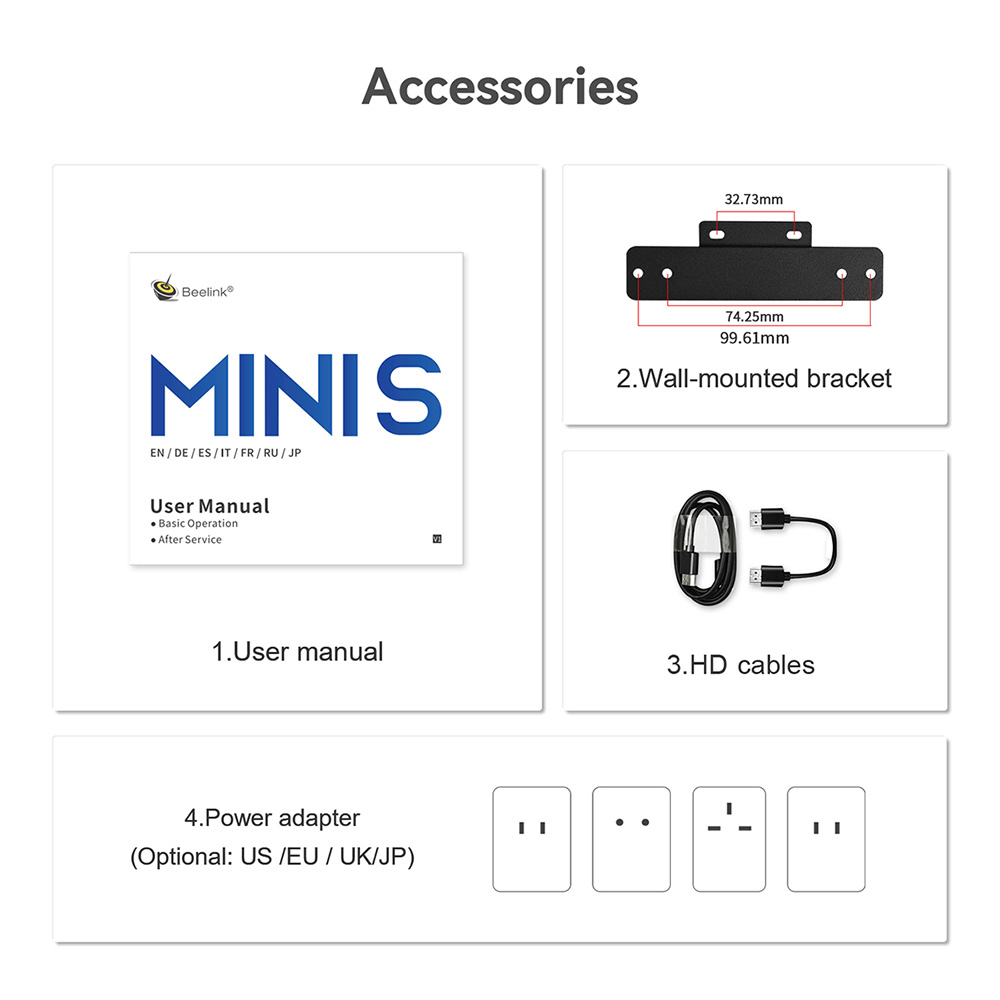 Beelink – Mini PC de jeux Intel N5095 Beelink – Mini PC de jeux Intel N5095