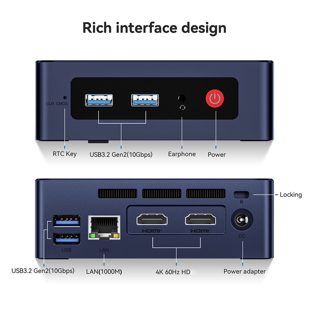 Beelink – Mini PC de jeux Intel N5095 Beelink – Mini PC de jeux Intel N5095