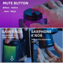 Yanmai – Microphone de jeu USB GM7