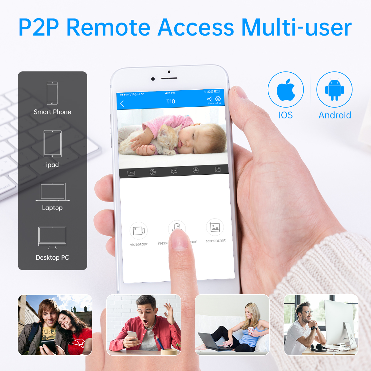 Jooan 5MP 3MP Caméra IP Jooan 5MP 3MP Caméra IP