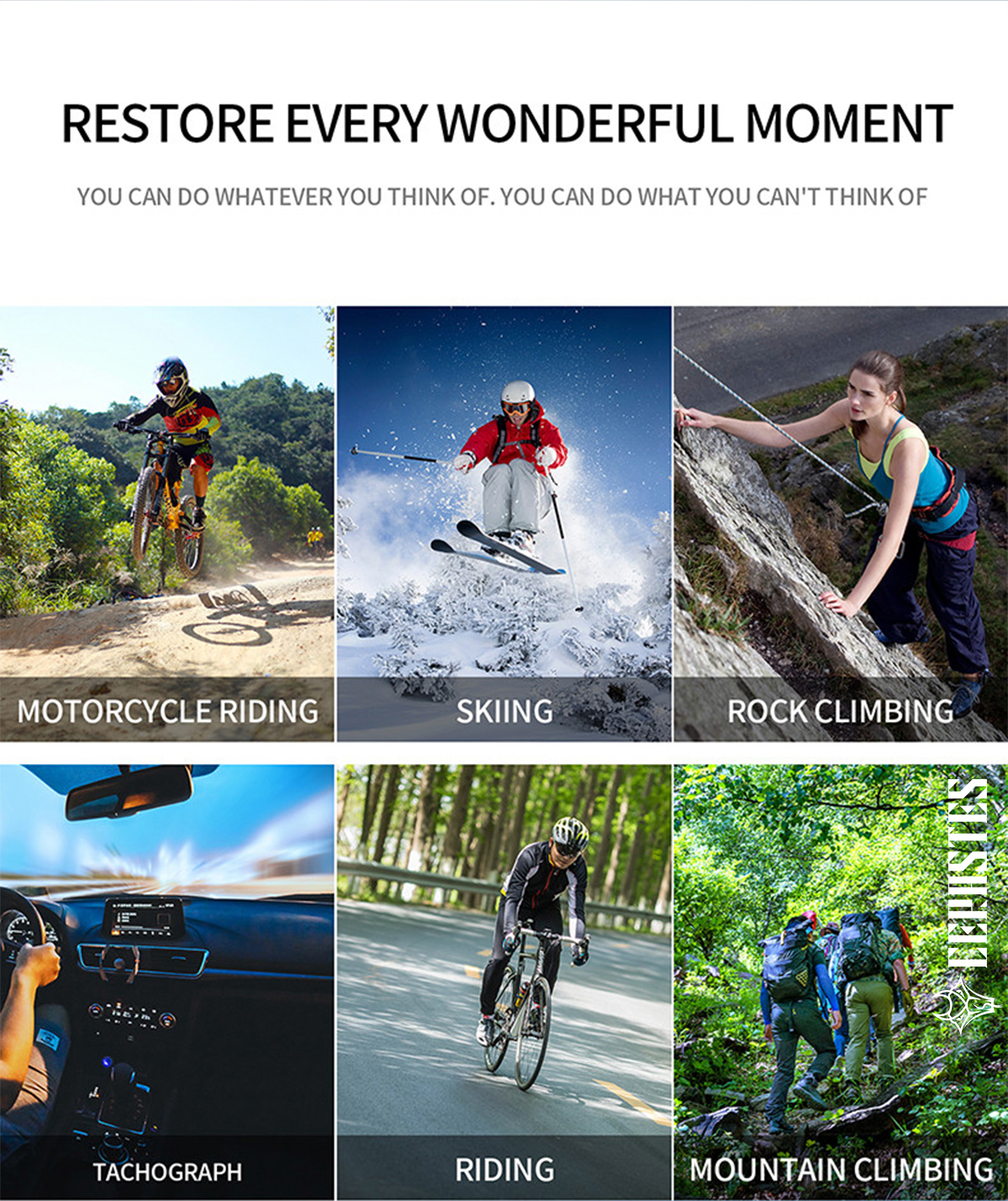 Ceraste – caméra d'action 4K60FPS