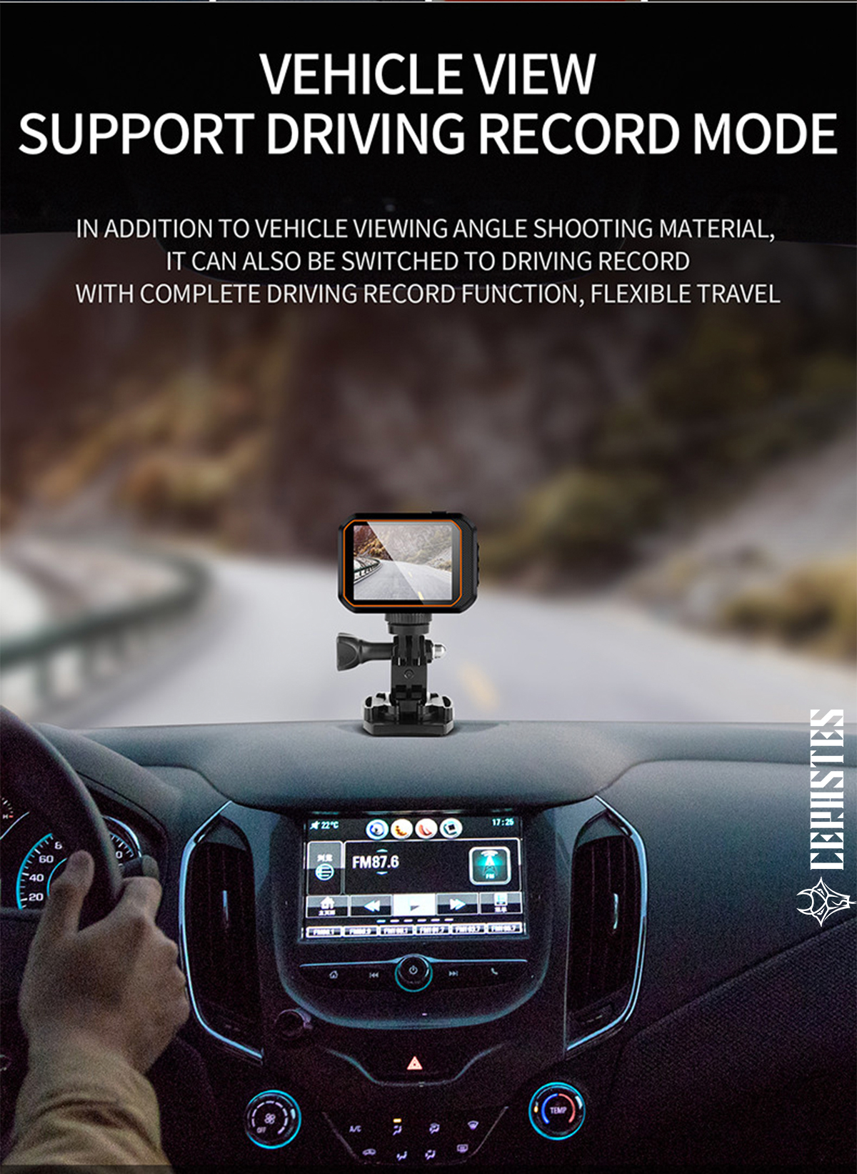 Ceraste – caméra d'action 4K60FPS