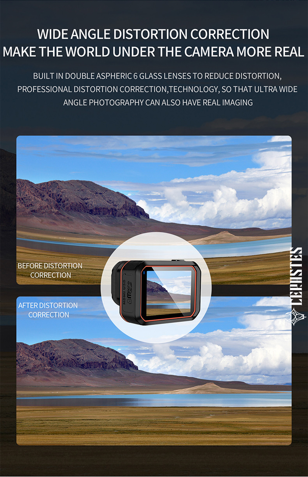 Ceraste – caméra d'action 4K60FPS