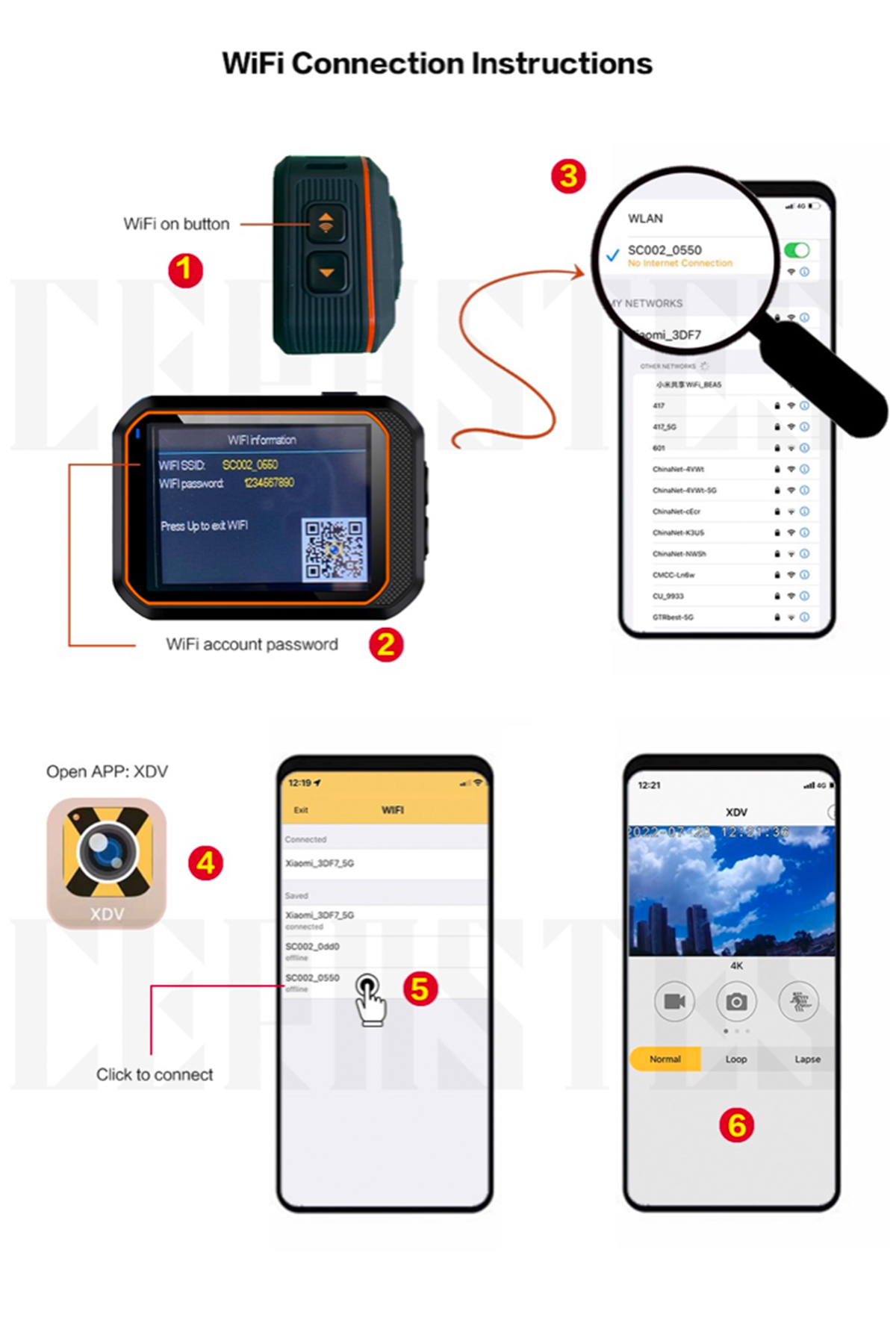 Ceraste – caméra d'action 4K60FPS