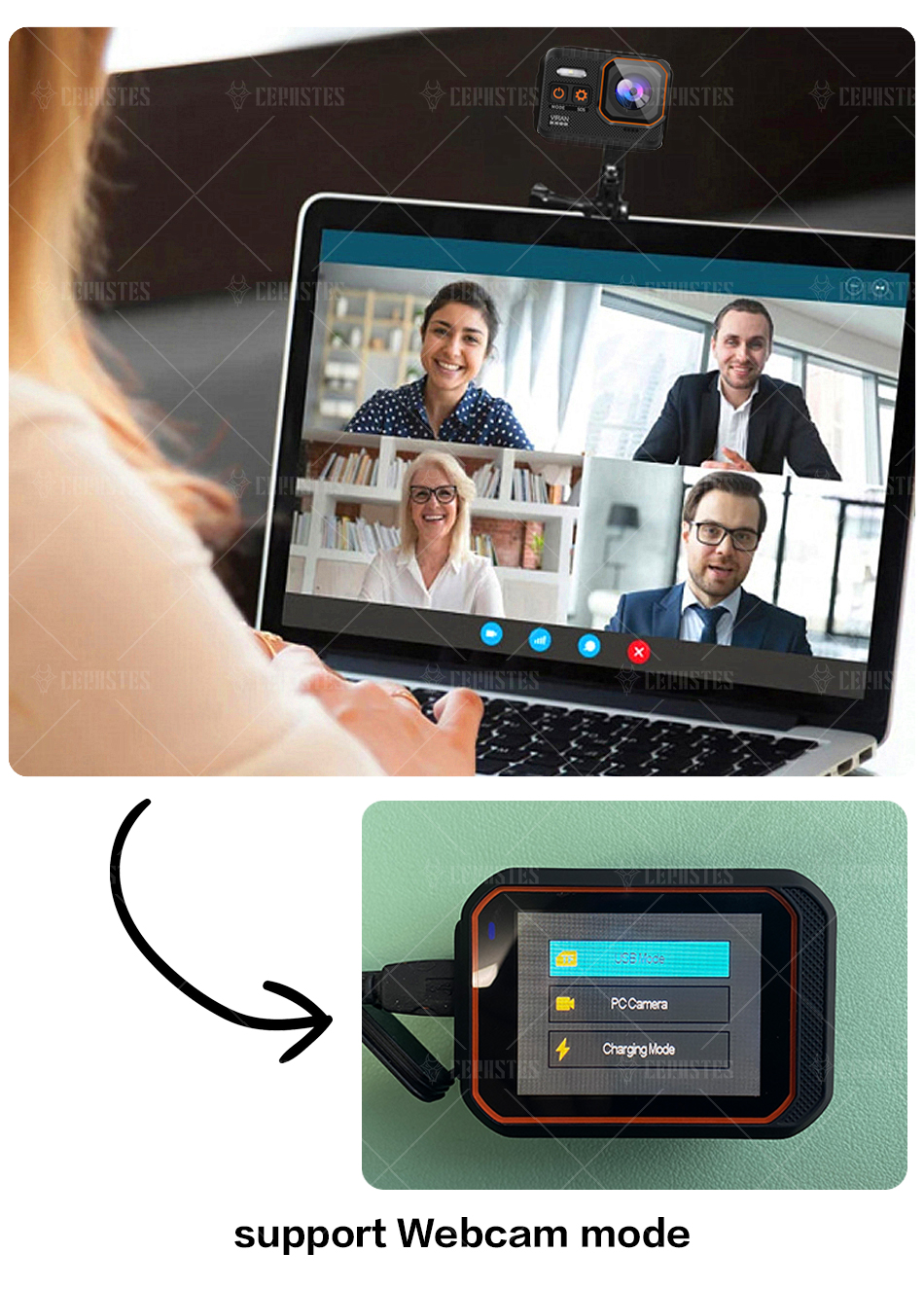 Ceraste – caméra d'action 4K60FPS