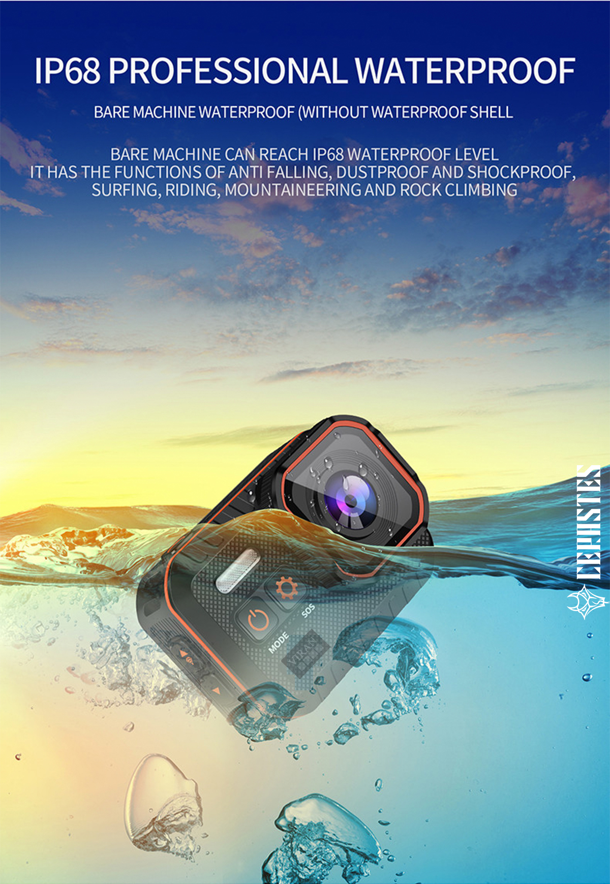 Ceraste – caméra d'action 4K60FPS