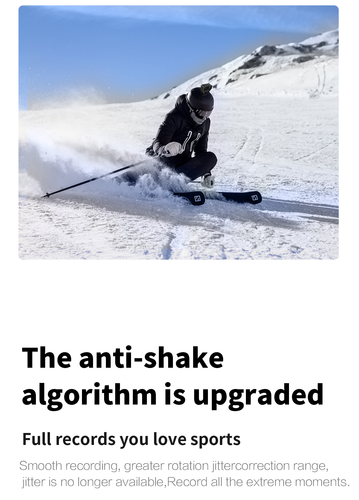 CERASTES – caméra de Sport Anti-secouement CERASTES – caméra de Sport Anti-secouement