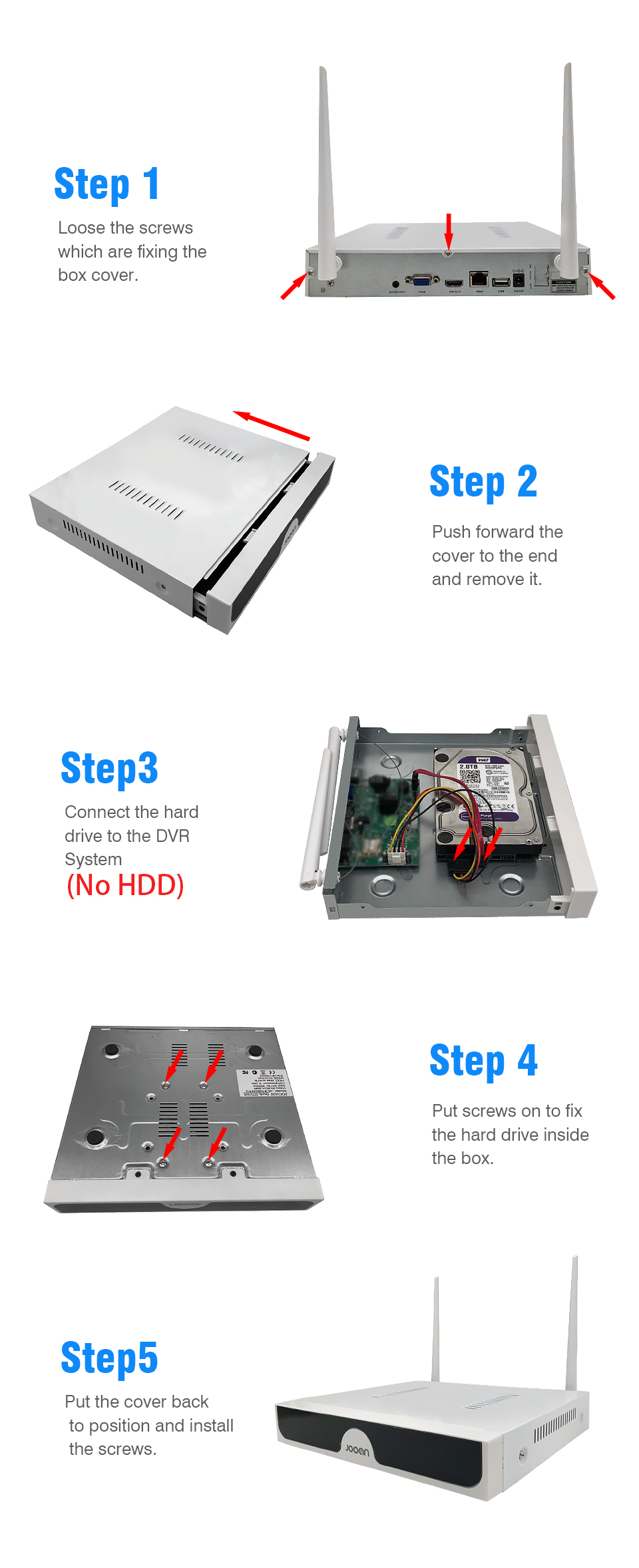 Jooan 10CH NVR 3MP 5MP