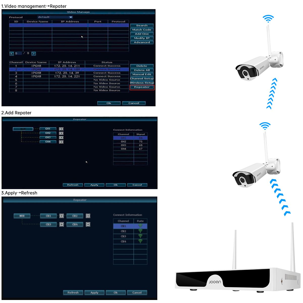 Jooan 10CH NVR 3MP 5MP