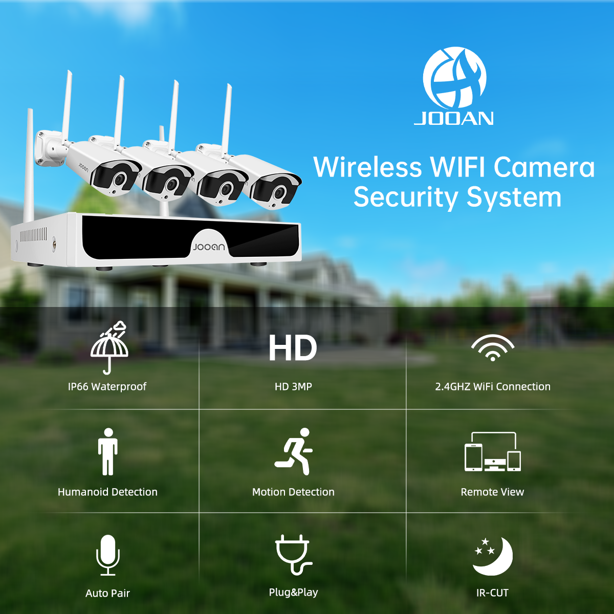 Jooan 10CH NVR 3MP 5MP