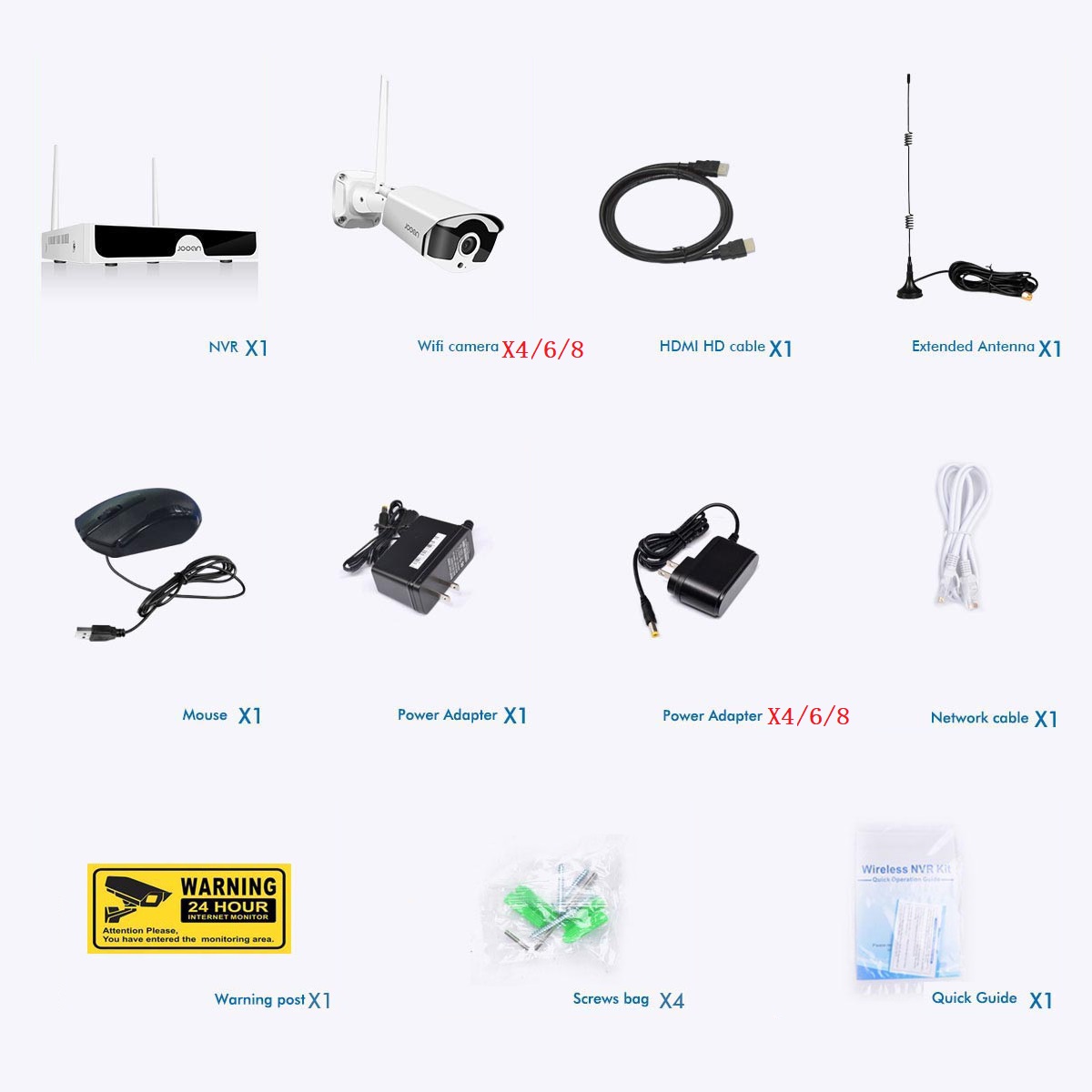 Jooan 10CH NVR 3MP 5MP