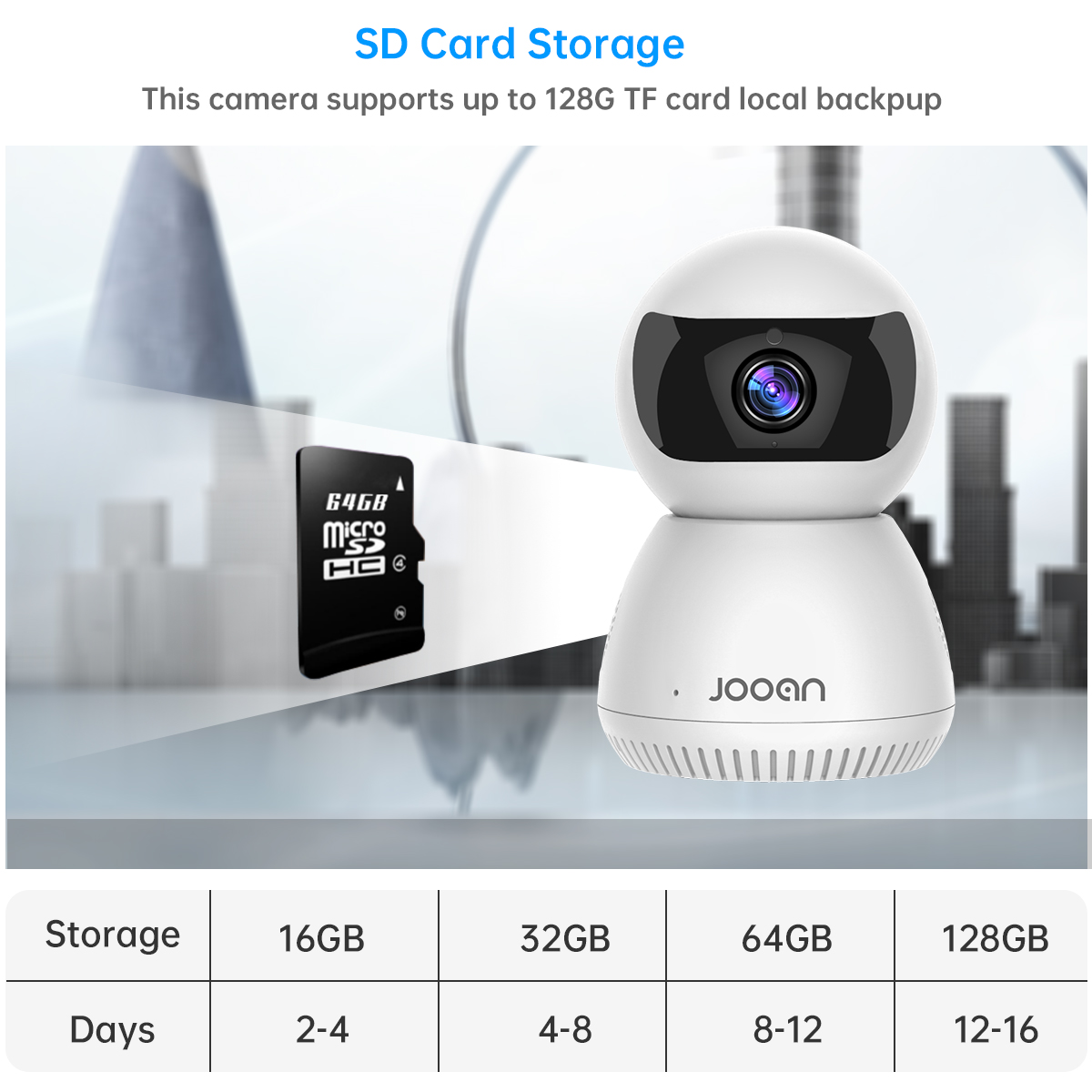 Jooan 1080P caméra IP sans fil