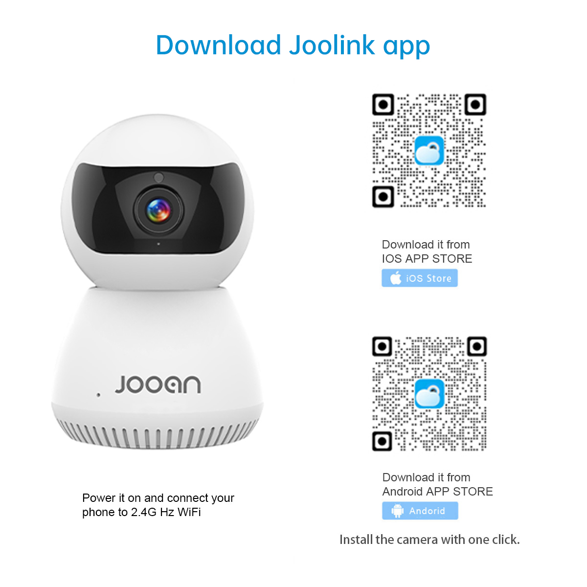 Jooan 1080P caméra IP sans fil