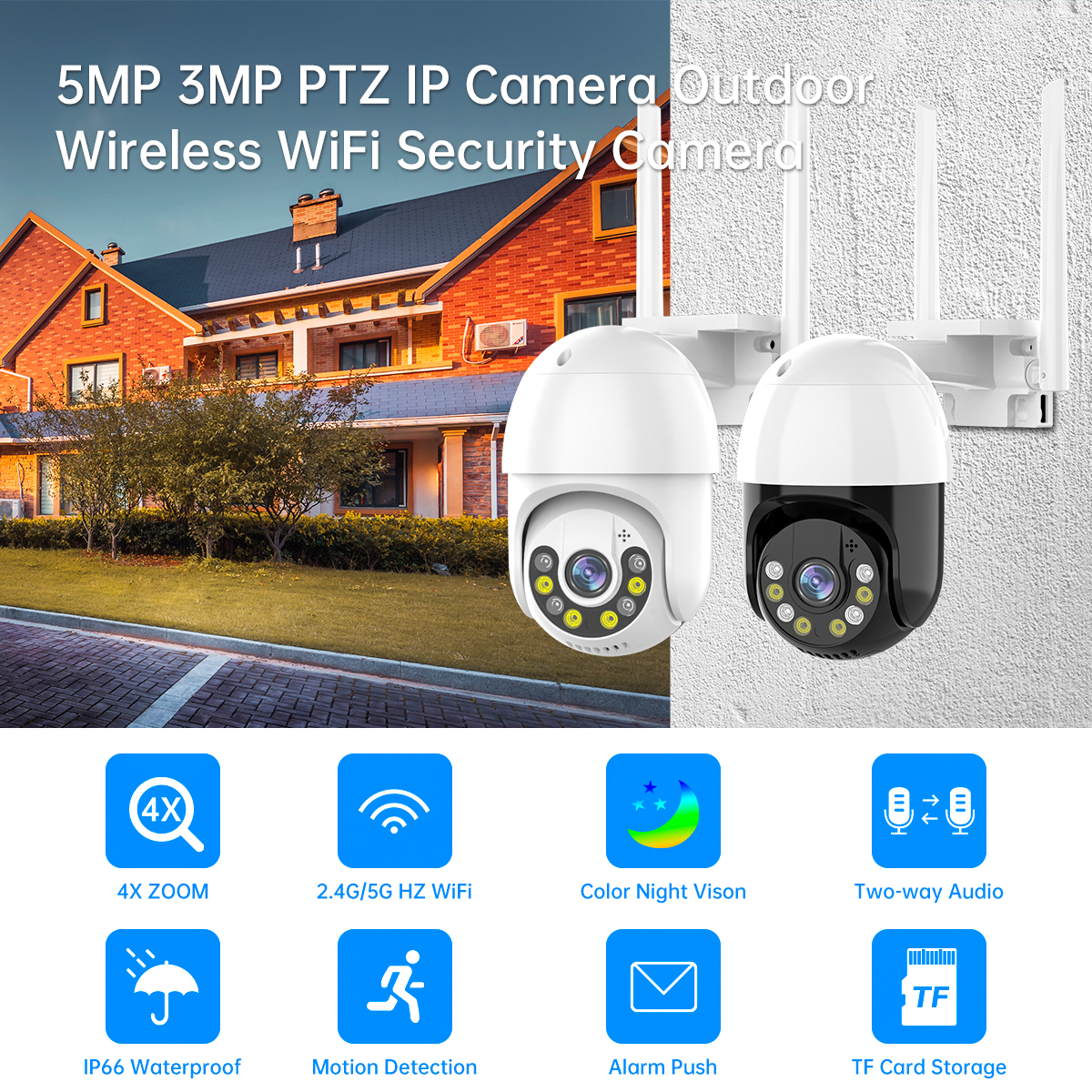 JOOAN 5MP 3MP PTZ WIFI IP