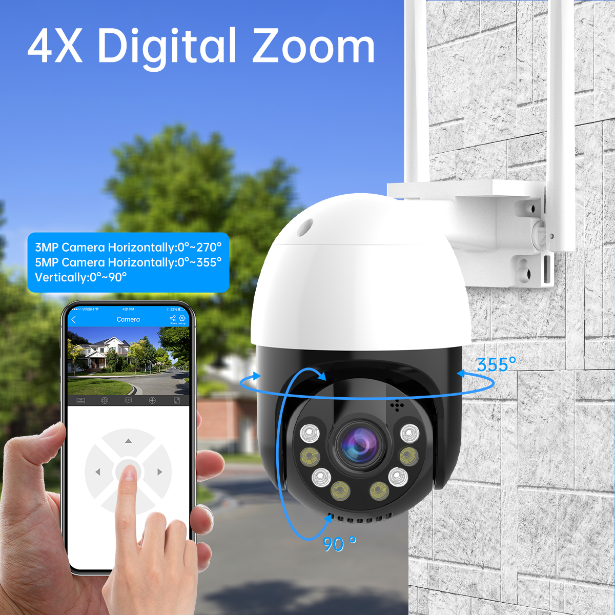 JOOAN 5MP 3MP PTZ WIFI IP