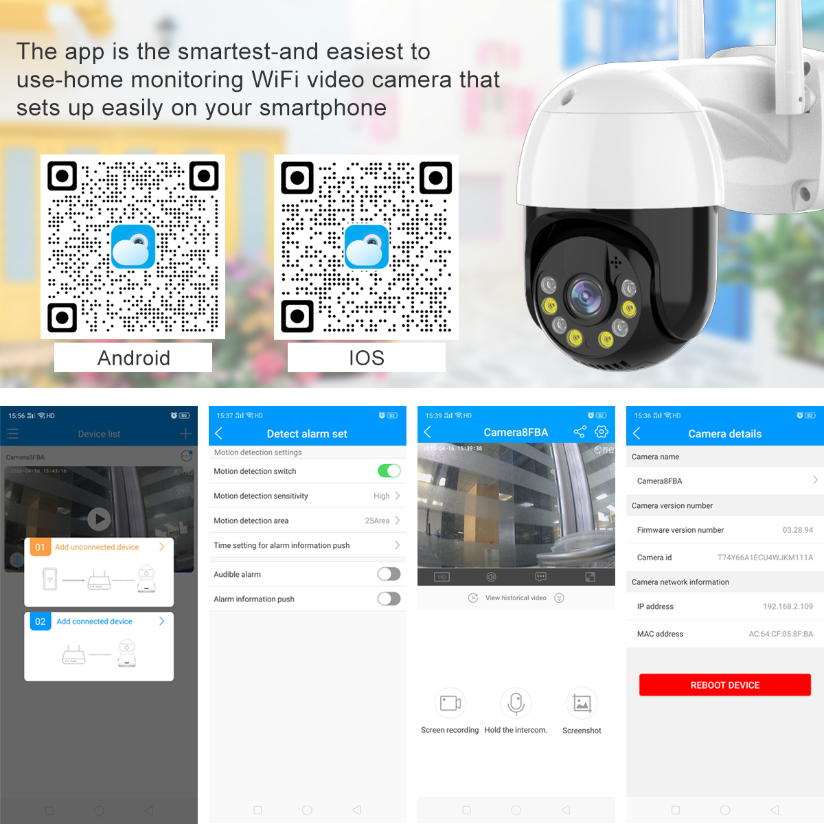 JOOAN 5MP 3MP PTZ WIFI IP