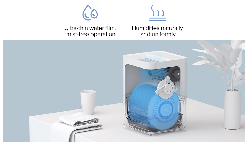 Smartmi Humidificateur D'air 2, 4l, pour maison, blanc, mi st free, contrôle intelligent, appareil ménager