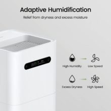 Smartmi Humidificateur D'air 2, 4l, pour maison, blanc, mi st free, contrôle intelligent, appareil ménager