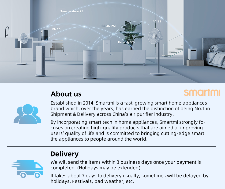 Smartmi Humidificateur D'air 2, 4l, pour maison, blanc, mi st free, contrôle intelligent, appareil ménager