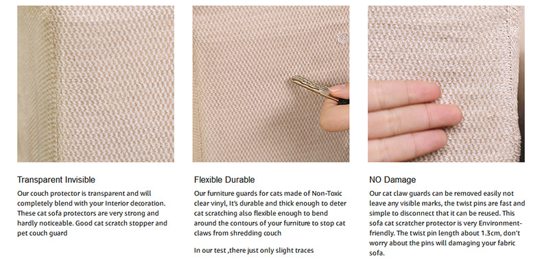 Protecteur de meubles pour chats, grattoir, post-grattage, durable, bande d'entraînement, anti-animaux, coussinets pour canapé, pattes