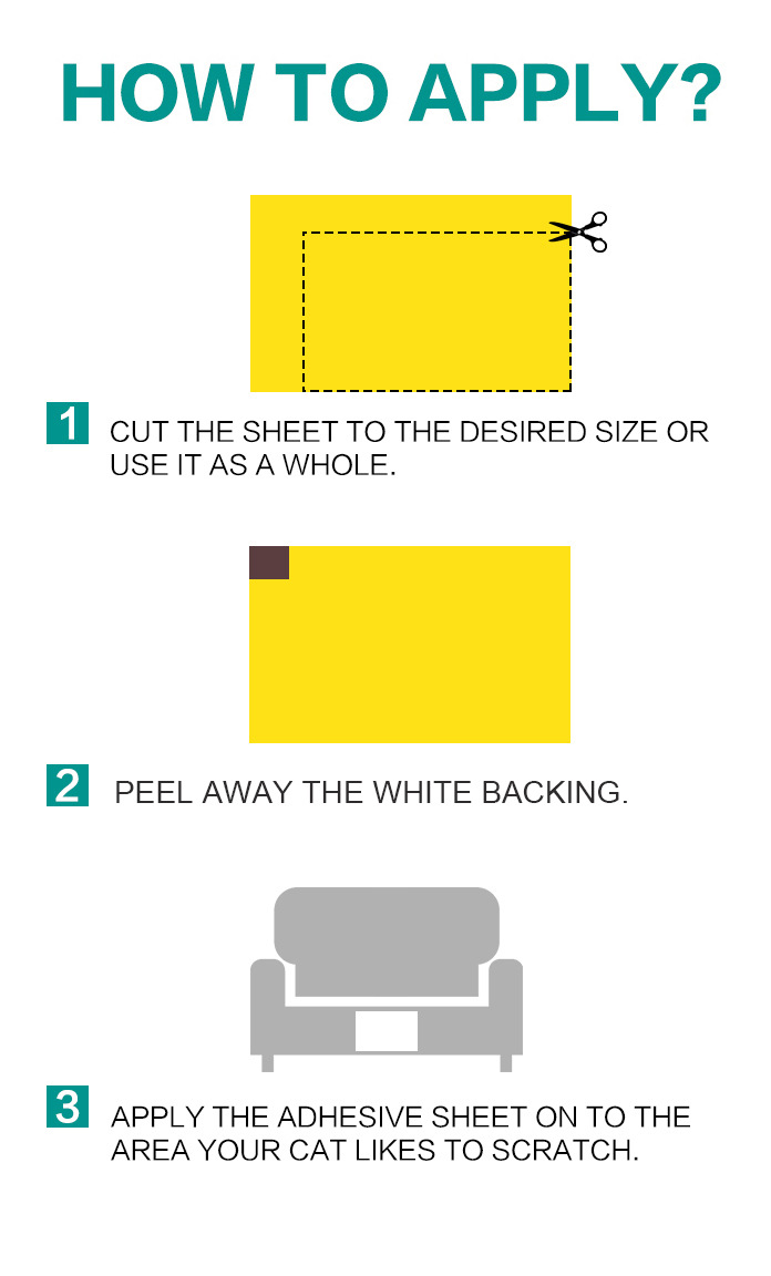 Protecteur de meubles pour chats, grattoir, post-grattage, durable, bande d'entraînement, anti-animaux, coussinets pour canapé, pattes