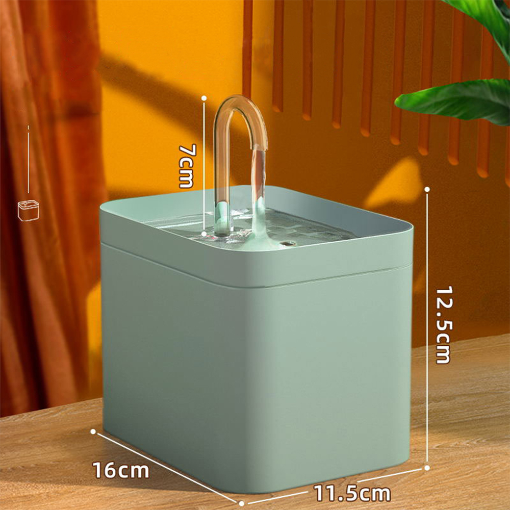 Fontaine à eau pour chat, filtre automatique USB, bol électrique muet pour chat, 1,5 l, filtre à recirculation pour chats, distributeur d'eau pour animaux de compagnie