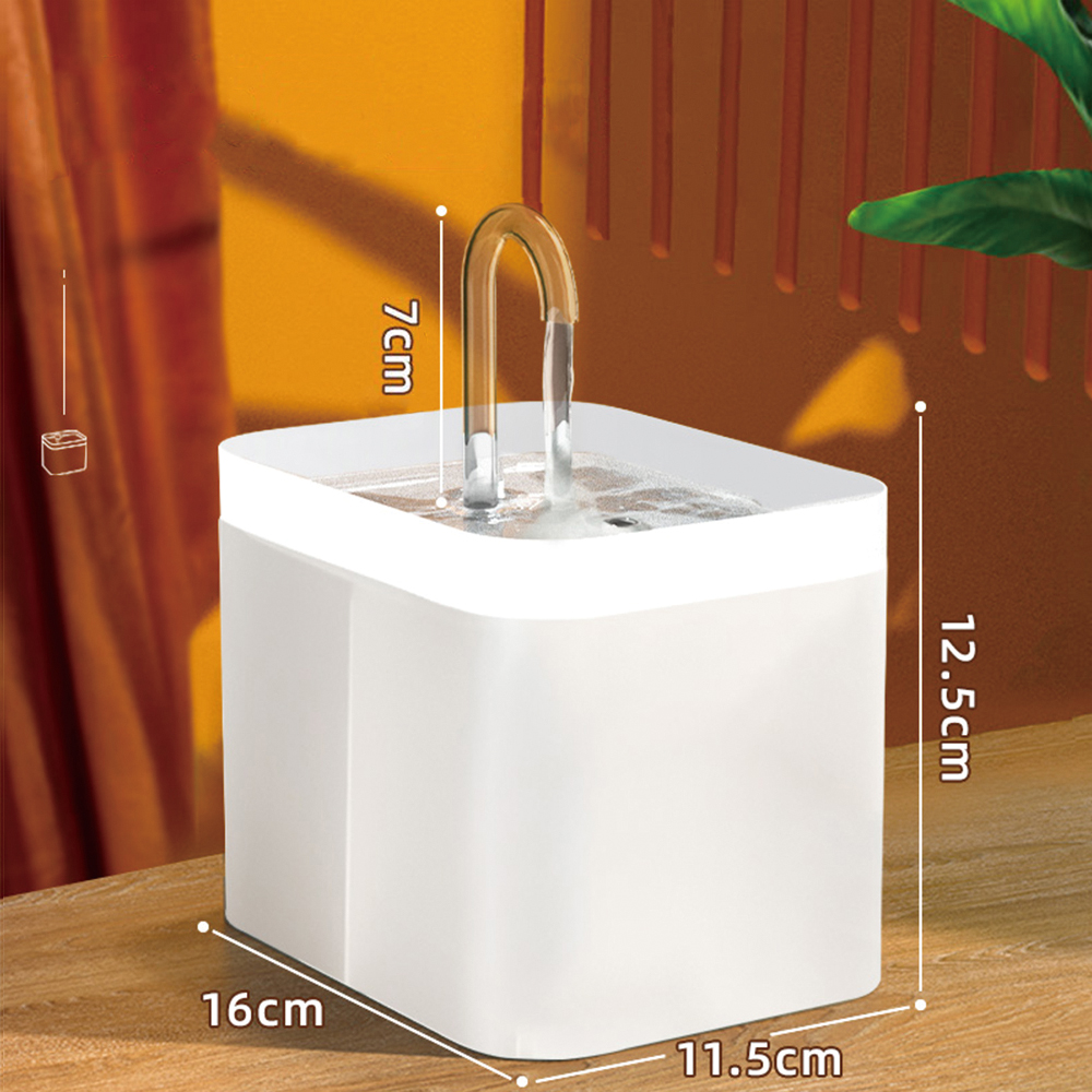 Fontaine à eau pour chat, filtre automatique USB, bol électrique muet pour chat, 1,5 l, filtre à recirculation pour chats, distributeur d'eau pour animaux de compagnie