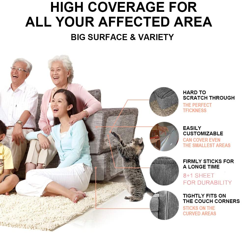 Protecteur de meubles anti-rayures pour chats, protection de canapé, tapis répulsif pour meubles, bande d'entraînement anti-rayures pour chats Protecteur de meubles anti-rayures pour chats, protection de canapé, tapis répulsif pour meubles, bande d'entraînement anti-rayures pour chats