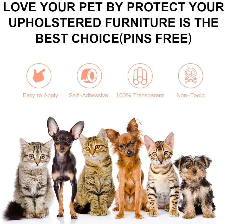 Protecteur de meubles anti-rayures pour chats, protection de canapé, tapis répulsif pour meubles, bande d'entraînement anti-rayures pour chats Protecteur de meubles anti-rayures pour chats, protection de canapé, tapis répulsif pour meubles, bande d'entraînement anti-rayures pour chats