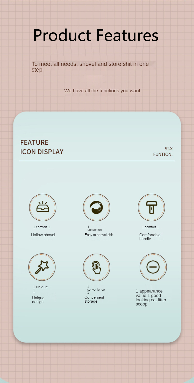 Pelle à litière pour chat