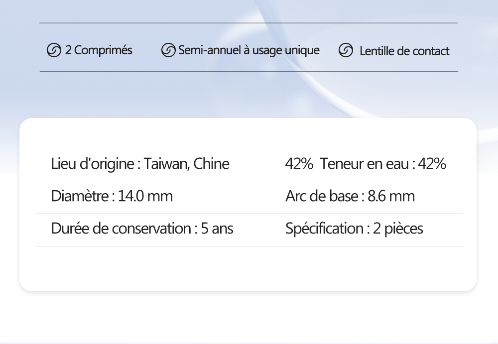 KILALA Lentilles de contact