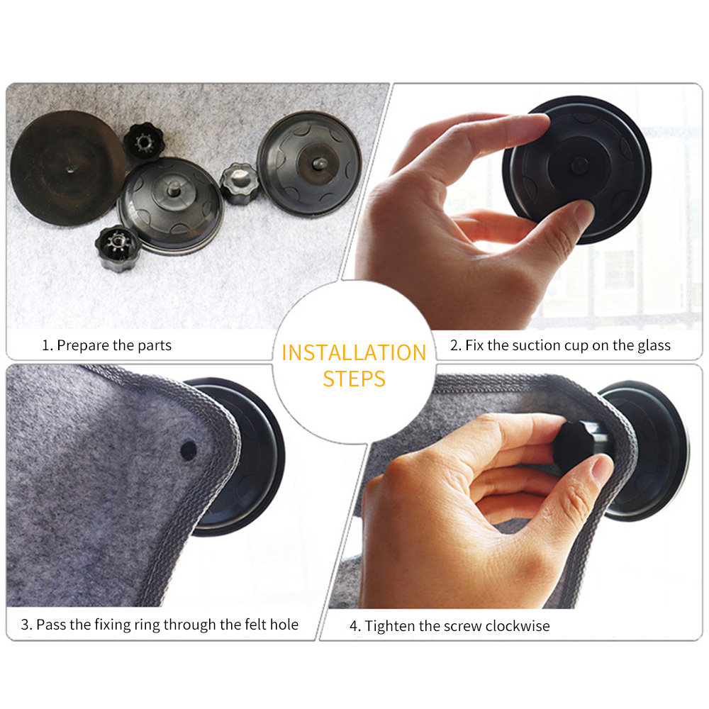 Hamac de fenêtre avec coussin pour chat