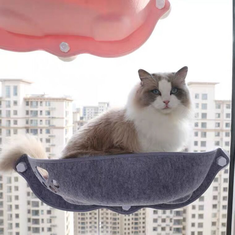 Hamac de fenêtre avec coussin pour chat