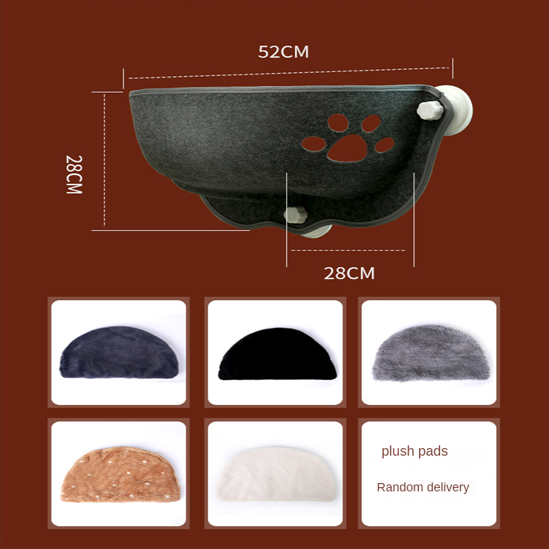 Hamac de fenêtre avec coussin pour chat