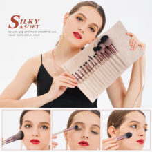 DUcare – ensemble de pinceaux de maquillage, lot de 8 à 14 pièces, avec sac, pour fond de teint, mélange de Blush, ombre à paupières, poils en Nylon