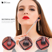 DUcare – ensemble de pinceaux de maquillage, lot de 8 à 14 pièces, avec sac, pour fond de teint, mélange de Blush, ombre à paupières, poils en Nylon