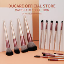 DUcare – ensemble de pinceaux de maquillage, lot de 8 à 14 pièces, avec sac, pour fond de teint, mélange de Blush, ombre à paupières, poils en Nylon