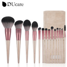 DUcare – ensemble de pinceaux de maquillage, lot de 8 à 14 pièces, avec sac, pour fond de teint, mélange de Blush, ombre à paupières, poils en Nylon
