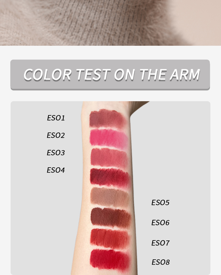 Rouge à lèvres expresso mat, rouge clair, fin, longue durée, boue pour les lèvres, maquillage pour femmes